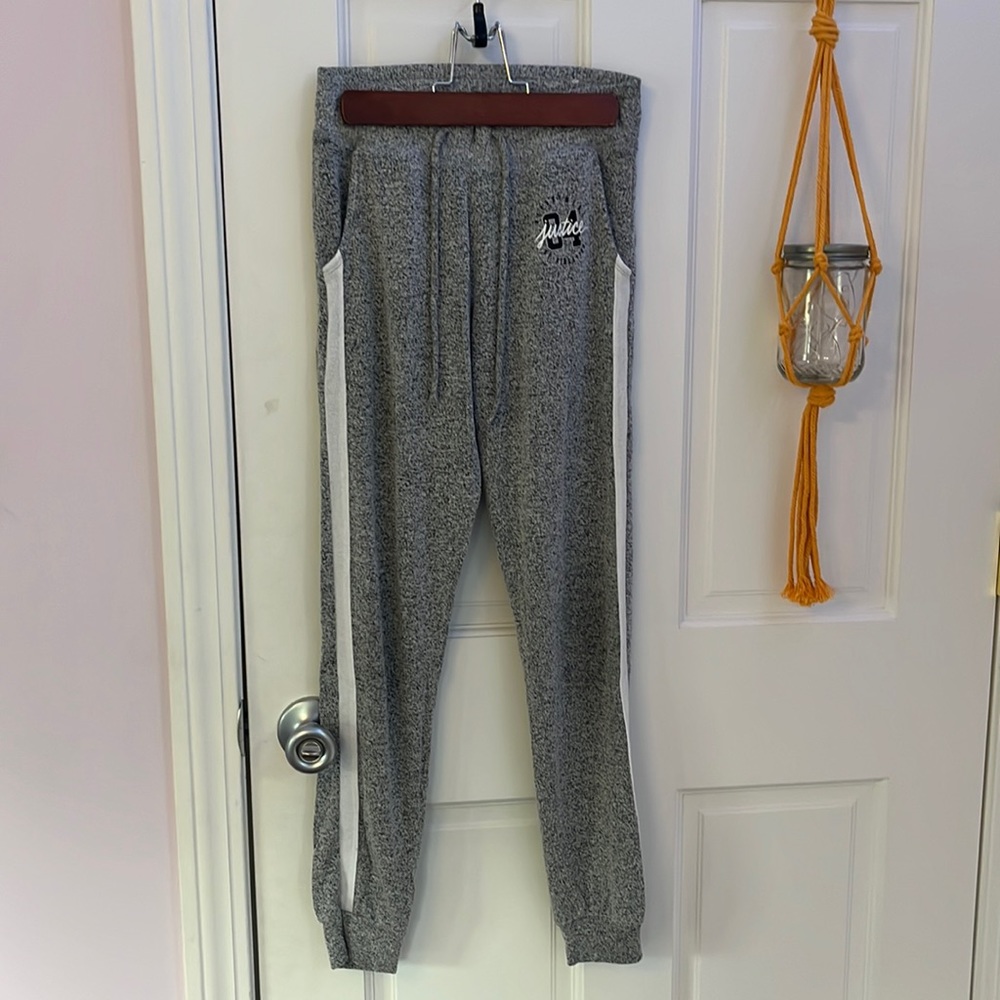 grey justice sweatpants